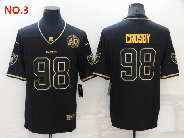 Men's Las Vegas Raiders 98 Maxx Crosby Jersey NO.3;